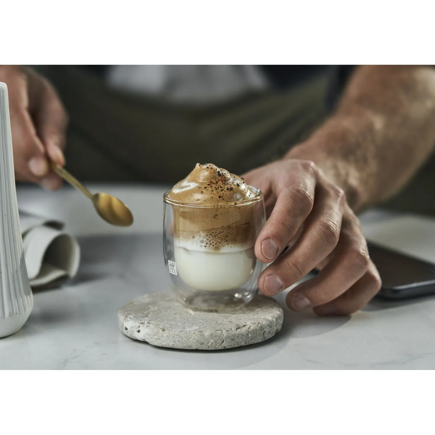Doppelwandiges Glas, Espresso 80 ml / 2-tlg