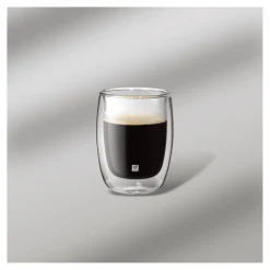 Doppelwandiges Kaffeeglas 200 ml / 2-tlg