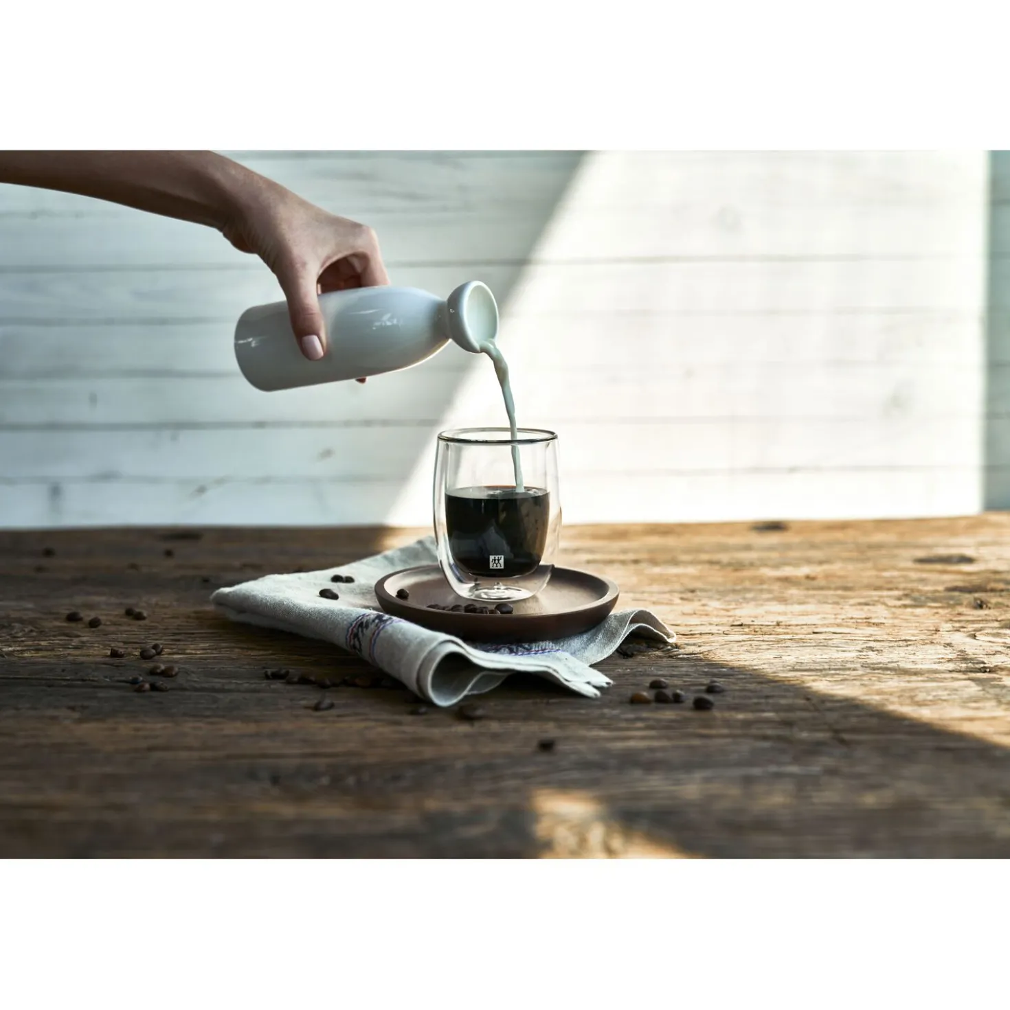 Doppelwandiges Kaffeeglas 200 ml / 2-tlg