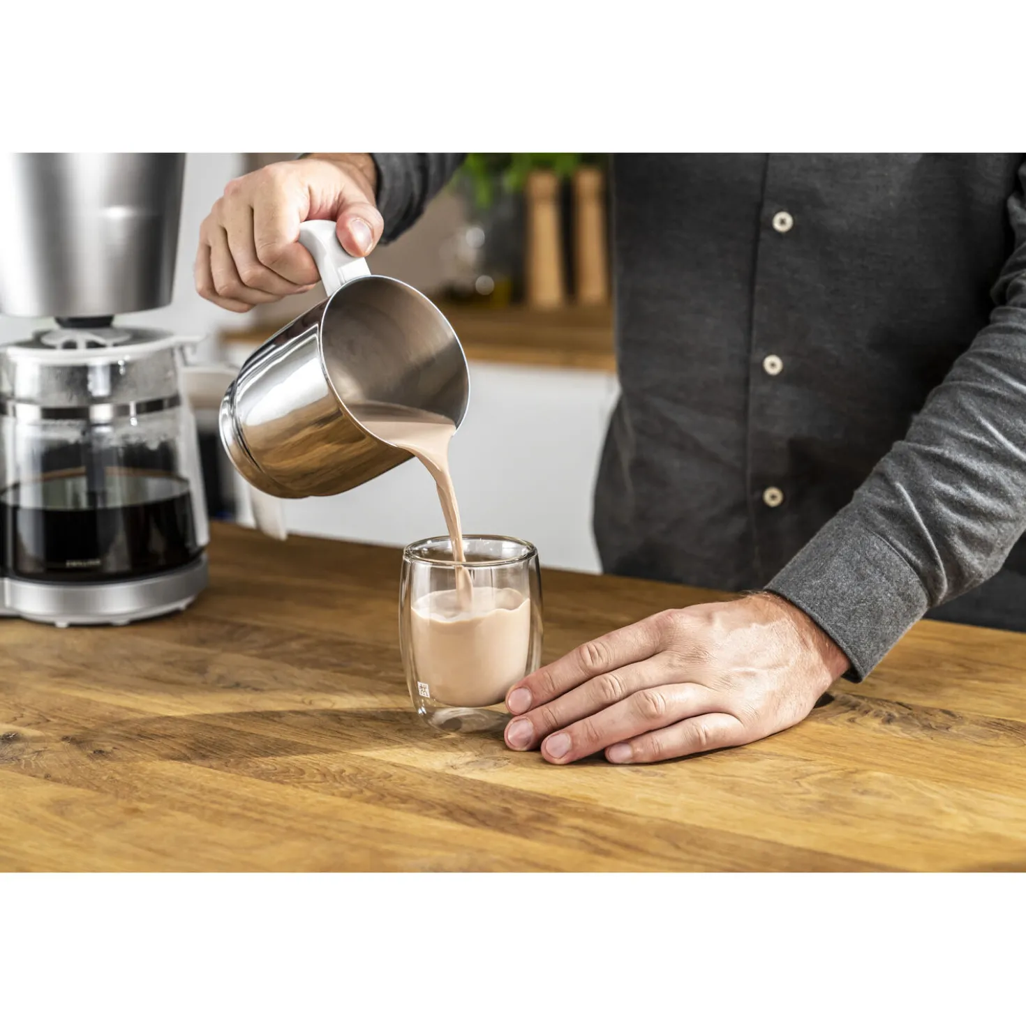 Doppelwandiges Kaffeeglas 200 ml / 2-tlg