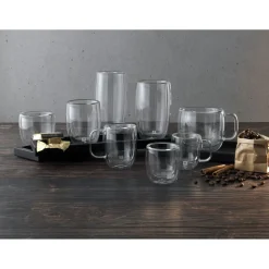 Doppelwandiges Kaffeeglas 200 ml / 2-tlg