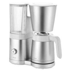 Filterkaffeemaschine, 1,25 l, Silber-Weiß