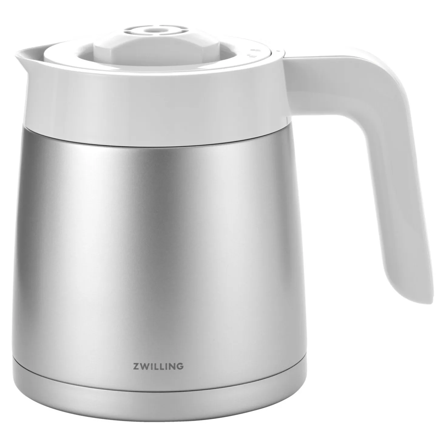 Filterkaffeemaschine, 1,25 l, Silber-Weiß