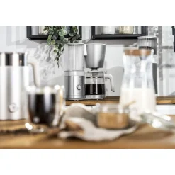 Filterkaffeemaschine, 1,5 l, Silber-Weiß