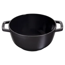 Fondue Set 18 cm, rund, Schwarz, Gusseisen