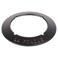 Fondue Set 16 cm, rund, Schwarz, Gusseisen