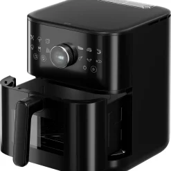 Heißluftfritteuse 6 l, Schwarz