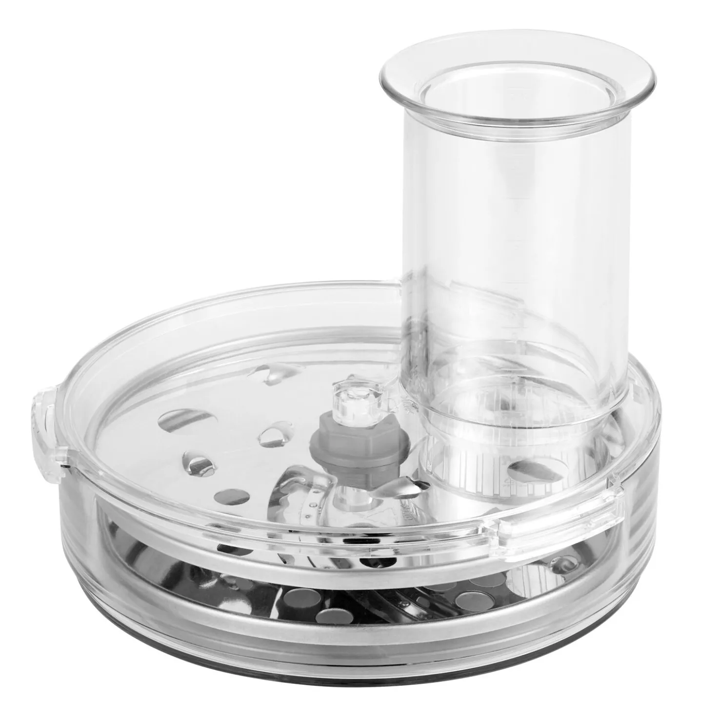 Hochleistungsstandmixer Pro mit Food Processor, Silber-Weiß