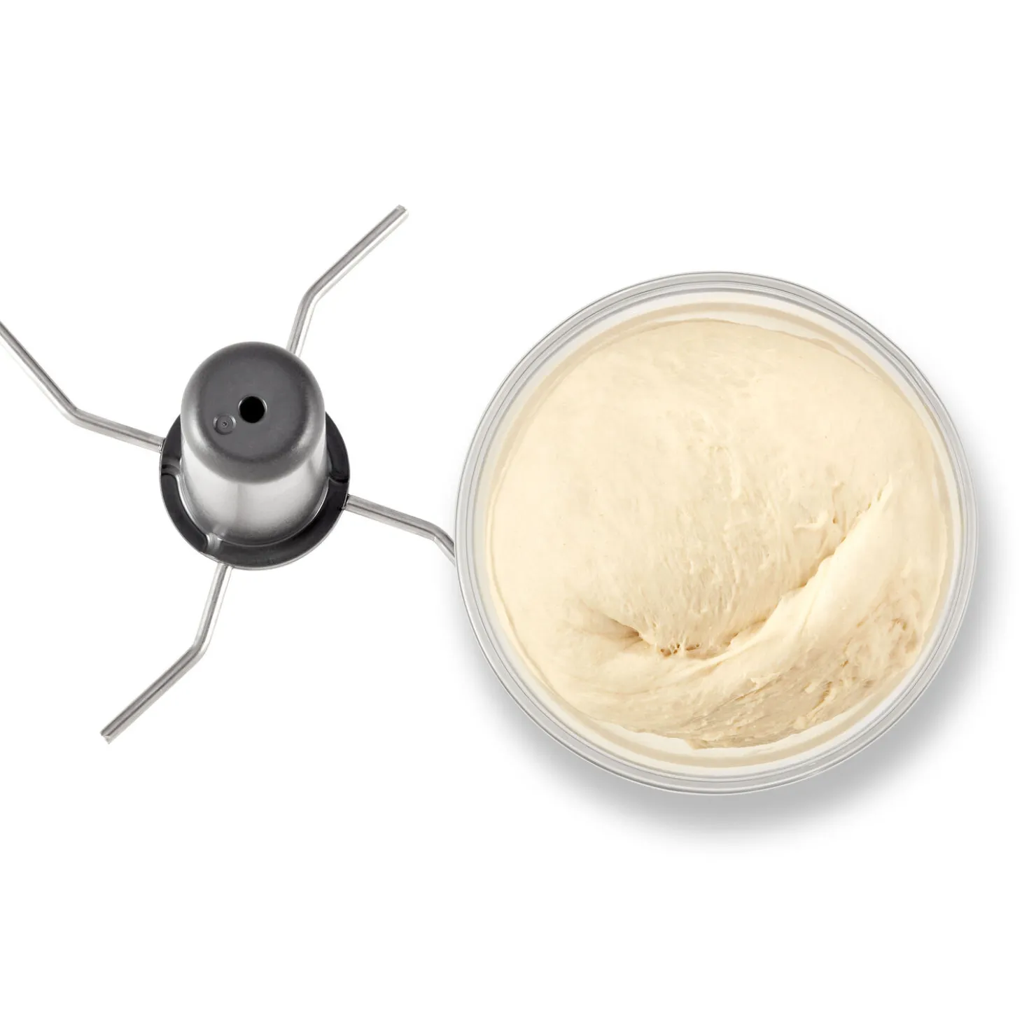 Hochleistungsstandmixer Pro mit Food Processor, Silber-Weiß