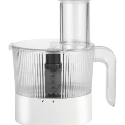 Hochleistungsstandmixer Pro mit Food Processor, Silber-Weiß