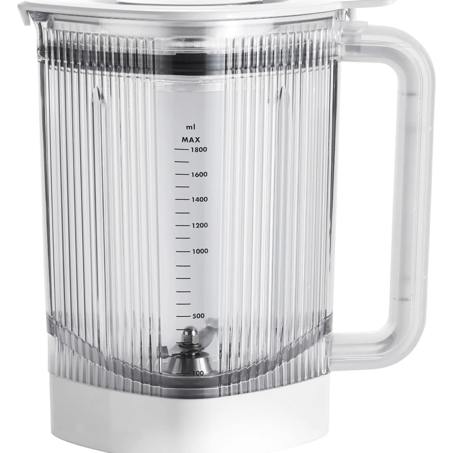 Hochleistungsstandmixer Pro mit Food Processor, Silber-Weiß