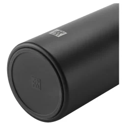 Isolierflasche, 1 l, Edelstahl, Schwarz