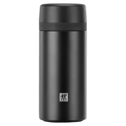 Isolierflasche für Tee & Infused Water, 420 ml, Edelstahl, Schwarz