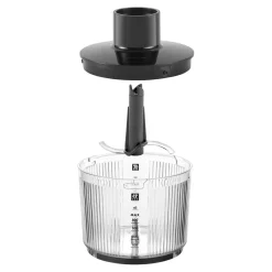 Kabelloser Stabmixer Starter Set mit Ladestation und Zerkleinerer, 5-tlg., Schwarz