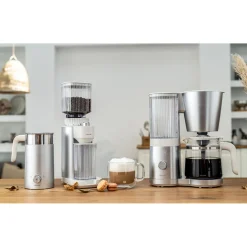 Kaffee Starterset, 5-tlg. / 1,5 l/400 ml/200 ml, Silber-Weiß, Kunststoff/Glas
