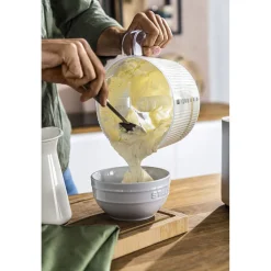 Küchenmaschine Zubeh&ouml;r, 1,2 l, Silber-Weiß