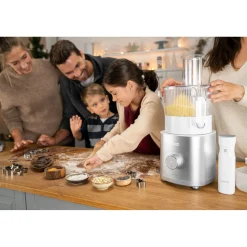 Küchenmaschine Zubeh&ouml;r, 1,2 l, Silber-Weiß