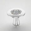 Knauf mit Kristall von Swarovski, Edelstahl