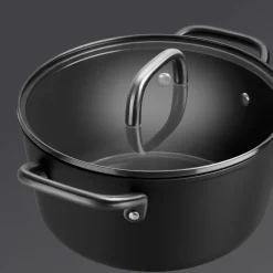 Kochtopf mit Glasdeckel 24 cm, Aluminium