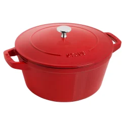 Kochtopfset Stackable 2-tlg, rund, Kirsch-Rot, Gusseisen