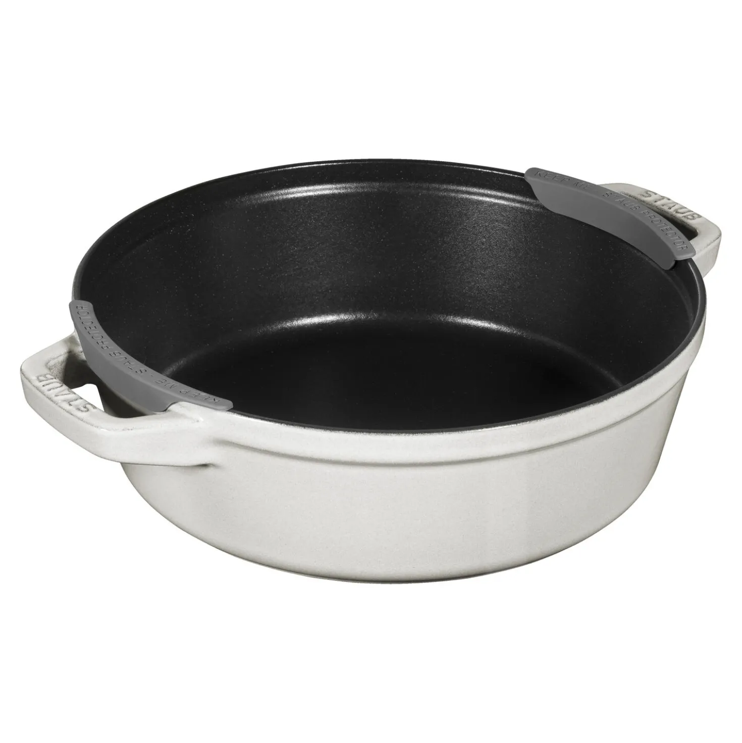 Kochtopfset Stackable 3-tlg, rund, Weisser Trüffel, Gusseisen