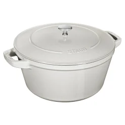 Kochtopfset Stackable 3-tlg, rund, Weisser Trüffel, Gusseisen