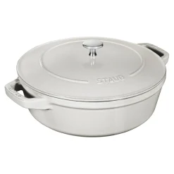 Kochtopfset Stackable 3-tlg, rund, Weisser Trüffel, Gusseisen