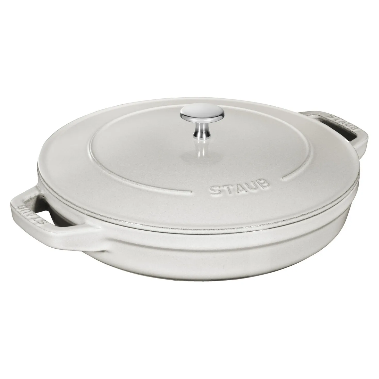 Kochtopfset Stackable 3-tlg, rund, Weisser Trüffel, Gusseisen