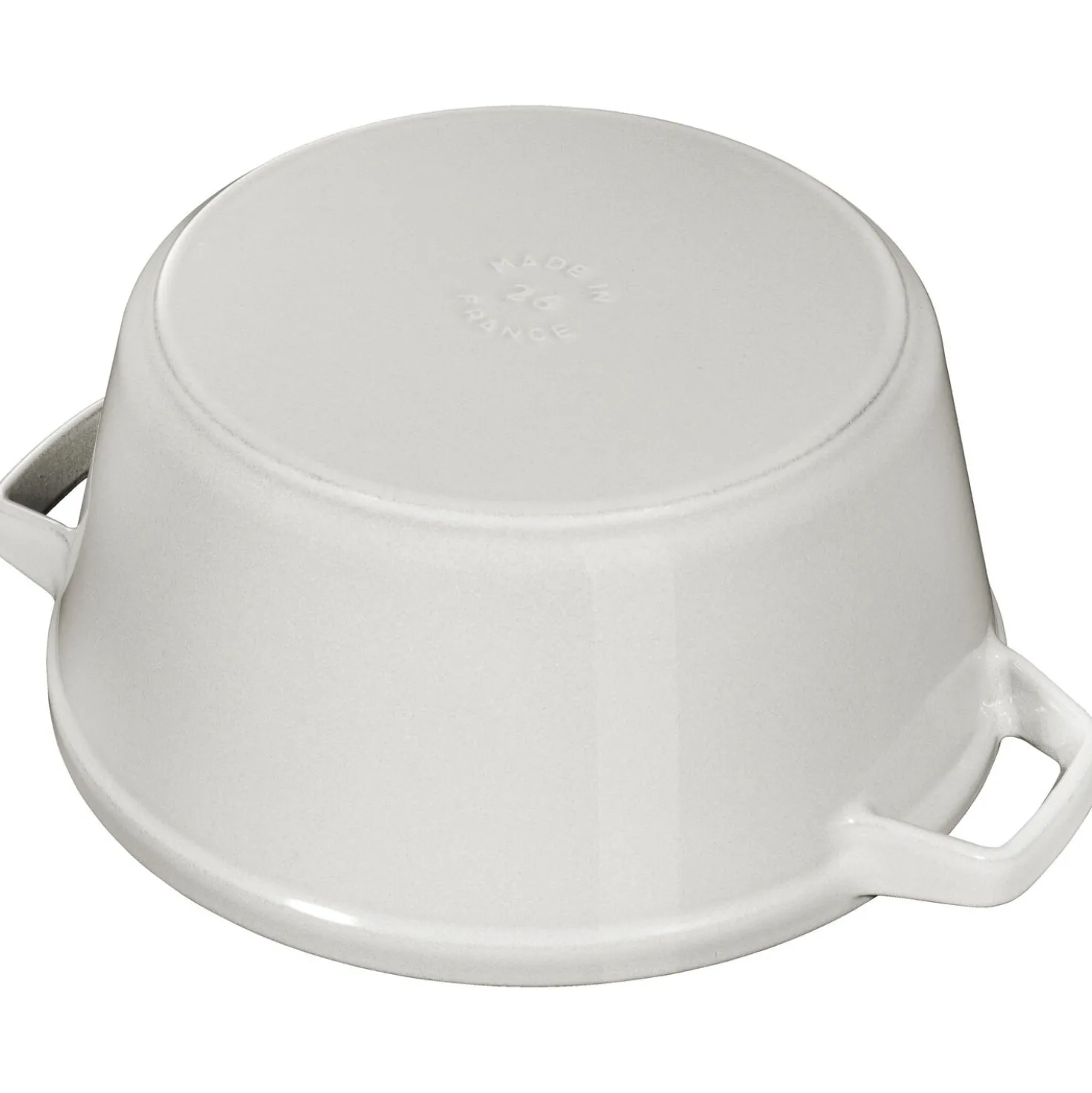 Kochtopfset Stackable 3-tlg, rund, Weisser Trüffel, Gusseisen