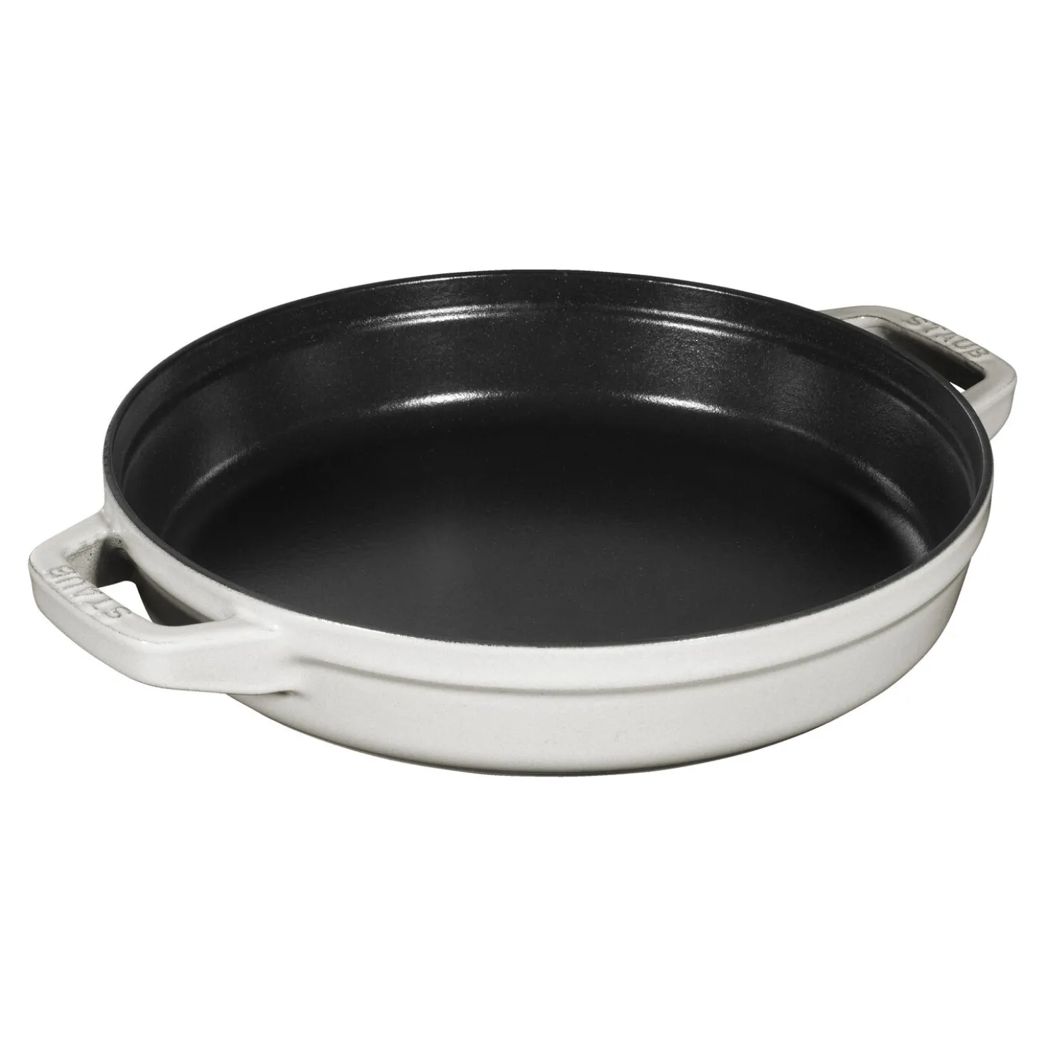 Kochtopfset Stackable 2-tlg, rund, Weisser Trüffel, Gusseisen