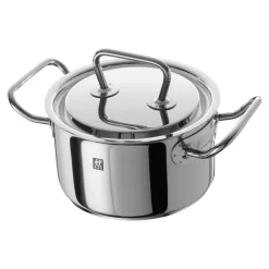 Kochtopfset, 4-tlg. / 16/20/24 cm, Silber, Edelstahl