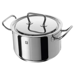 Kochtopfset, 4-tlg. / 16/20/24 cm, Silber, Edelstahl