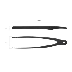 Kochzubeh&ouml;r-Set mit Zange, Mehrzweckl&ouml;ffel und Servierl&ouml;ffel, 3-tlg.