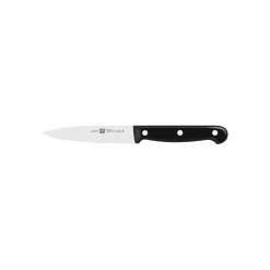 Messer & Messerblock Set, 5-tlg. / 10/16/20/30 cm, Schwarz/Braun, Sonderschmelze/Bambus