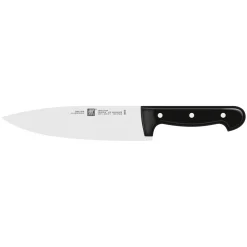 Messer & Messerblock Set, 5-tlg. / 10/16/20/30 cm, Schwarz/Braun, Sonderschmelze/Bambus