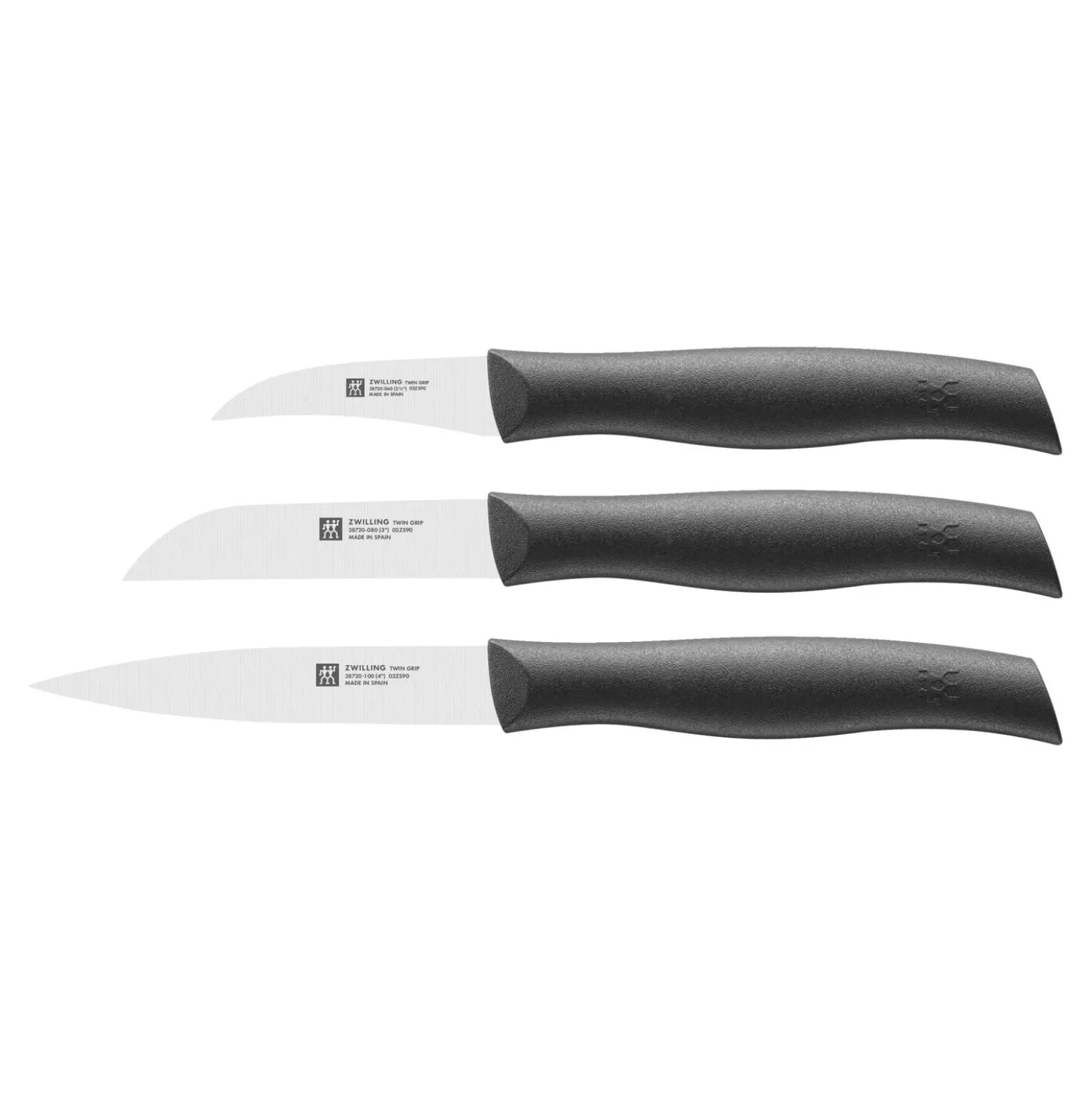 Messerset 3-tlg, Schwarz