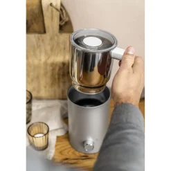 Milchaufschäumer, 400 ml, Silber