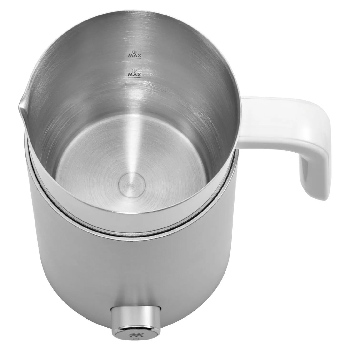 Milchaufschäumer, 400 ml, Silber
