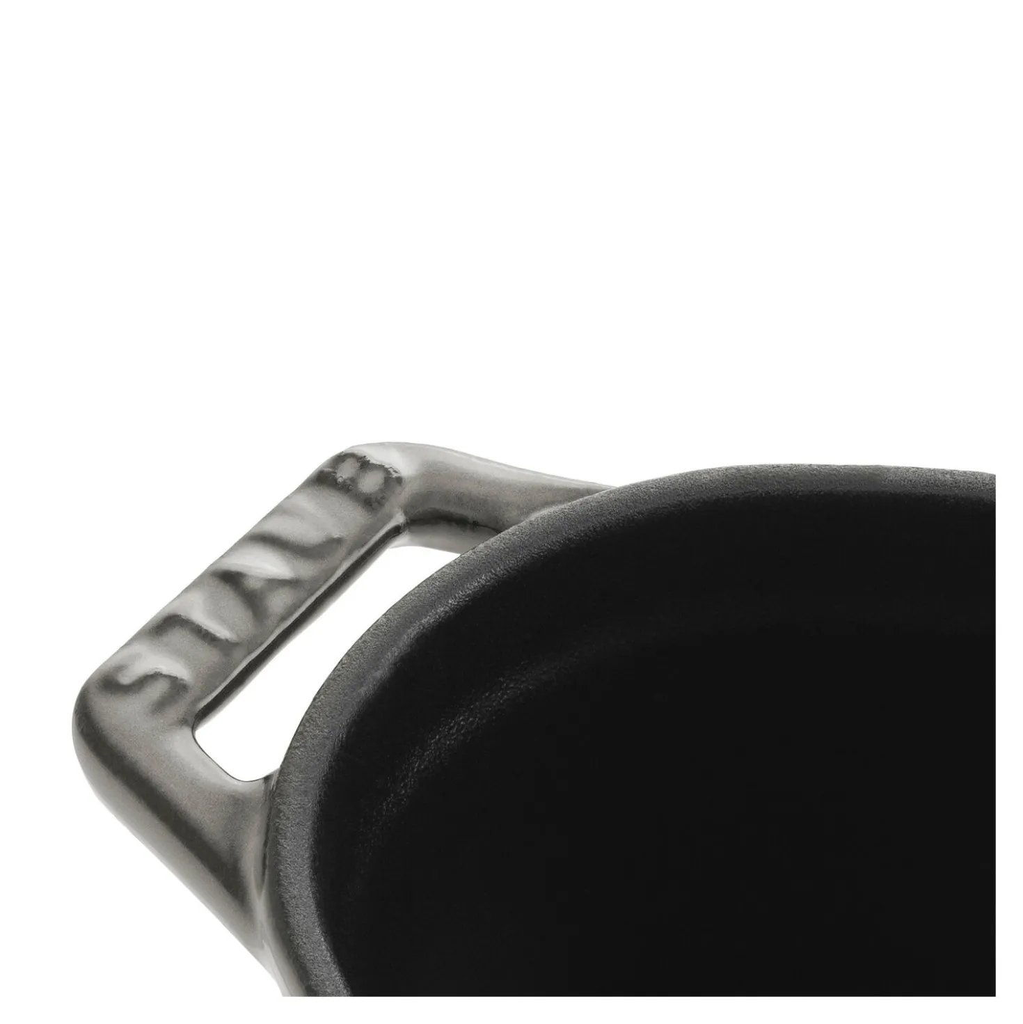 Mini Cocotte 11 cm, oval, Graphit-Grau, Gusseisen
