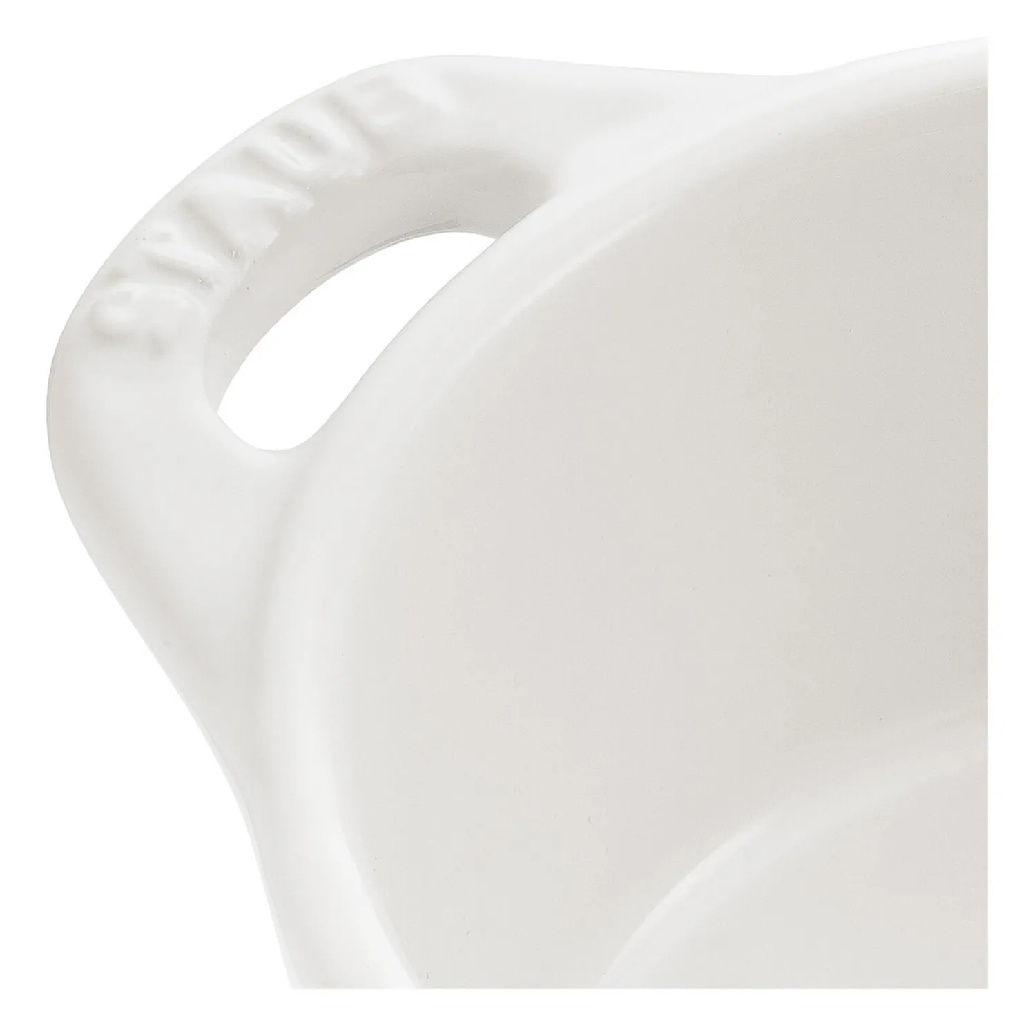 Mini Cocotte 10 cm, rund, Weiß, Keramik