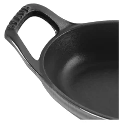 Ofenform 15 cm, oval, Graphit-Grau, Gusseisen