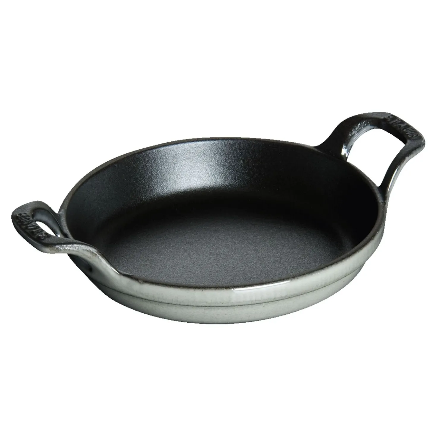 Ofenform 12 cm, rund, Graphit-Grau, Gusseisen