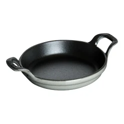 Ofenform 12 cm, rund, Graphit-Grau, Gusseisen