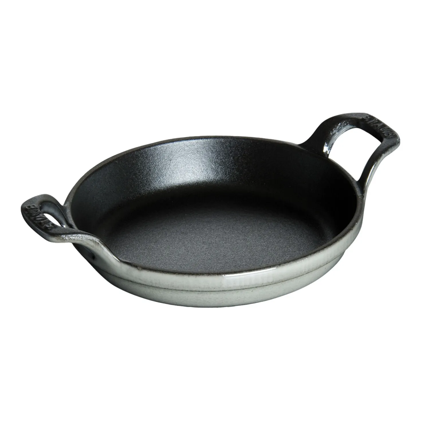 Ofenform 12 cm, rund, Graphit-Grau, Gusseisen