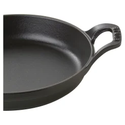 Ofenform 16 cm, rund, Schwarz, Gusseisen
