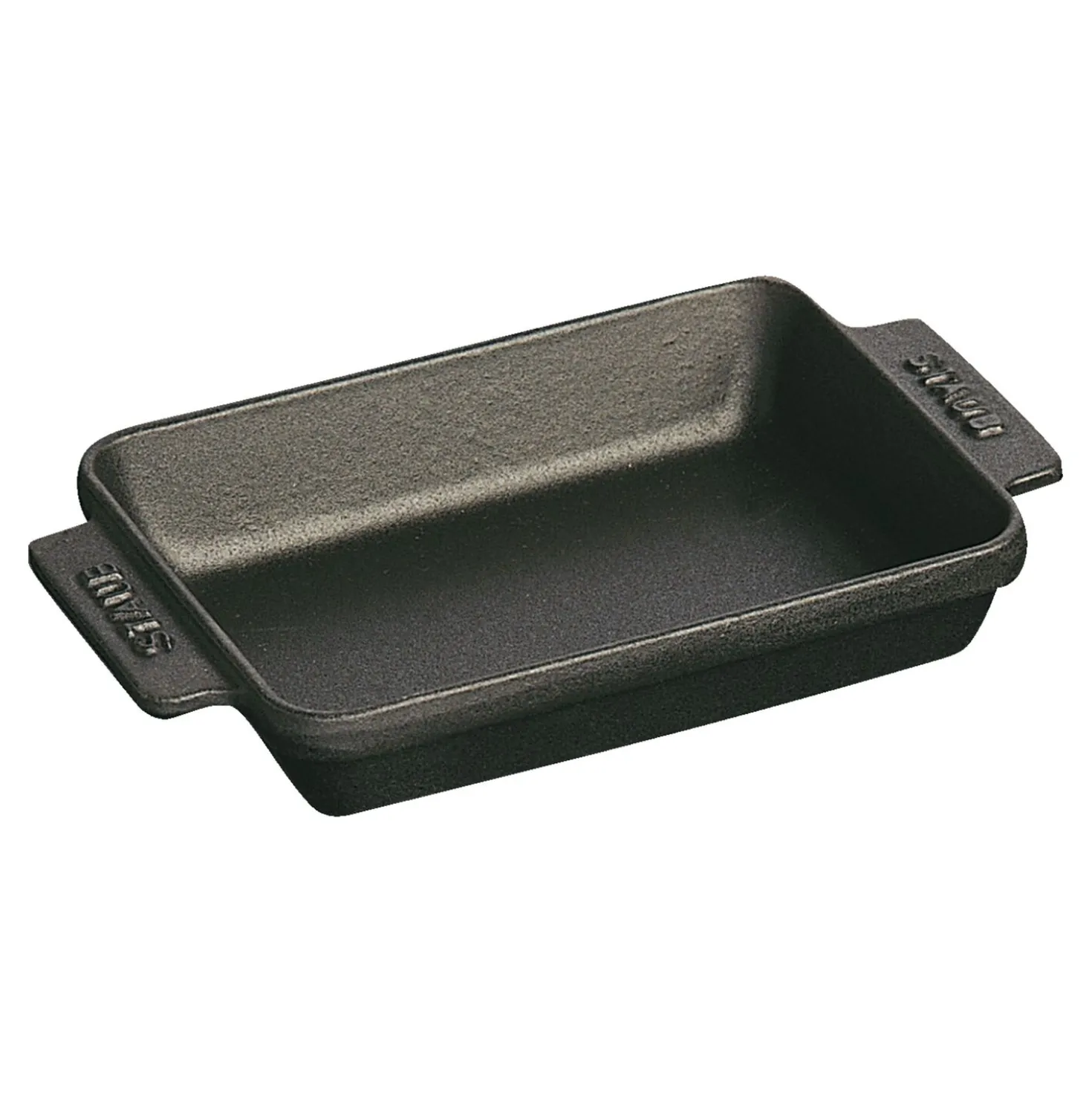 Ofenform 15 x 11 cm, rechteckig, Schwarz, Gusseisen