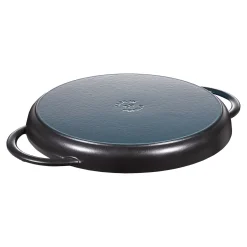 Pure Grill 30 cm, rund, Schwarz, Gusseisen