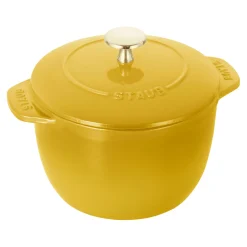 Reis-Cocotte 16 cm, rund, Citron, Gusseisen