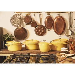 Reis-Cocotte 16 cm, rund, Citron, Gusseisen