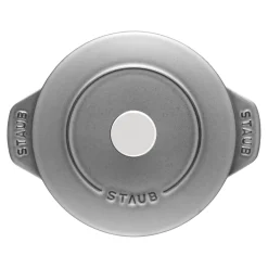 Reis-Cocotte 16 cm, rund, Graphit-Grau, Gusseisen